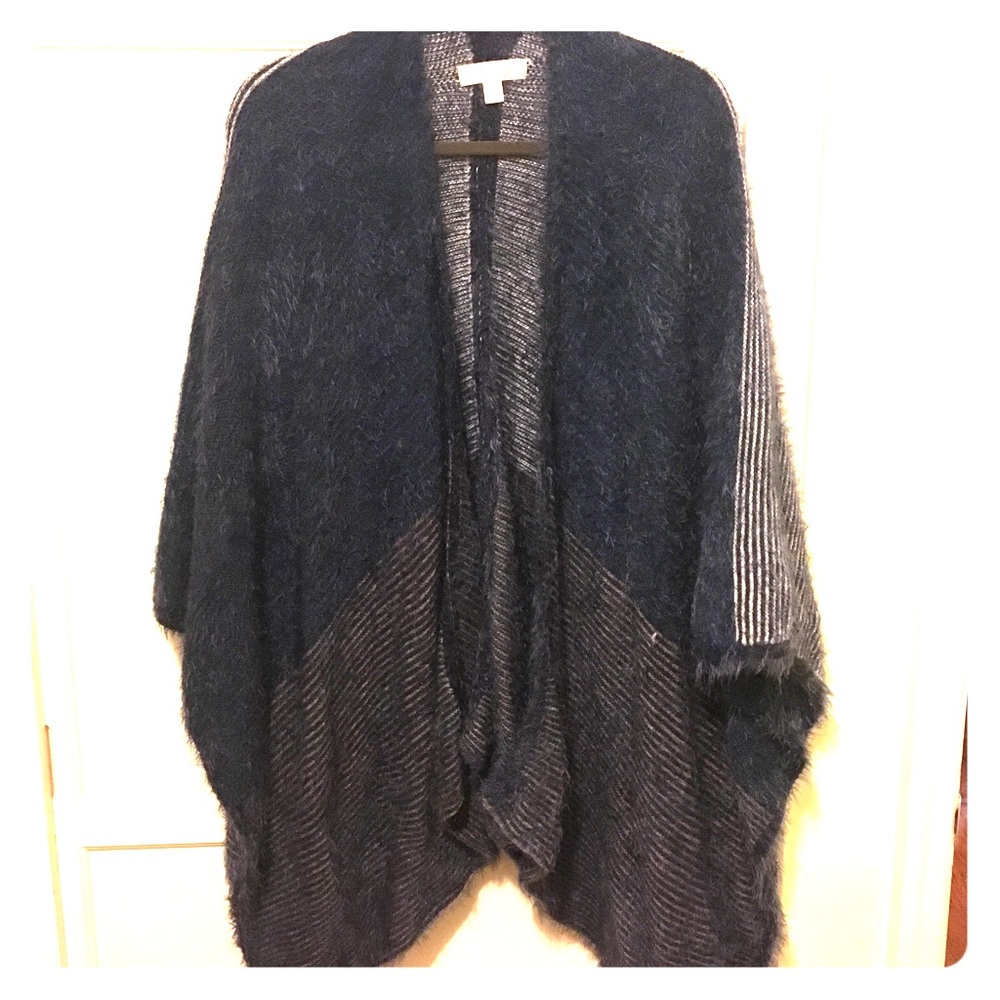 Navy blue poncho